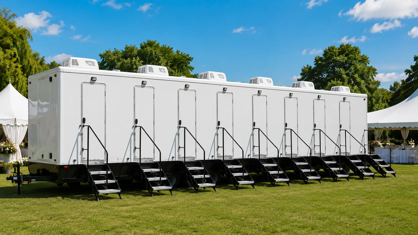 8 Stall Restroom Trailer in Brandon, FL
